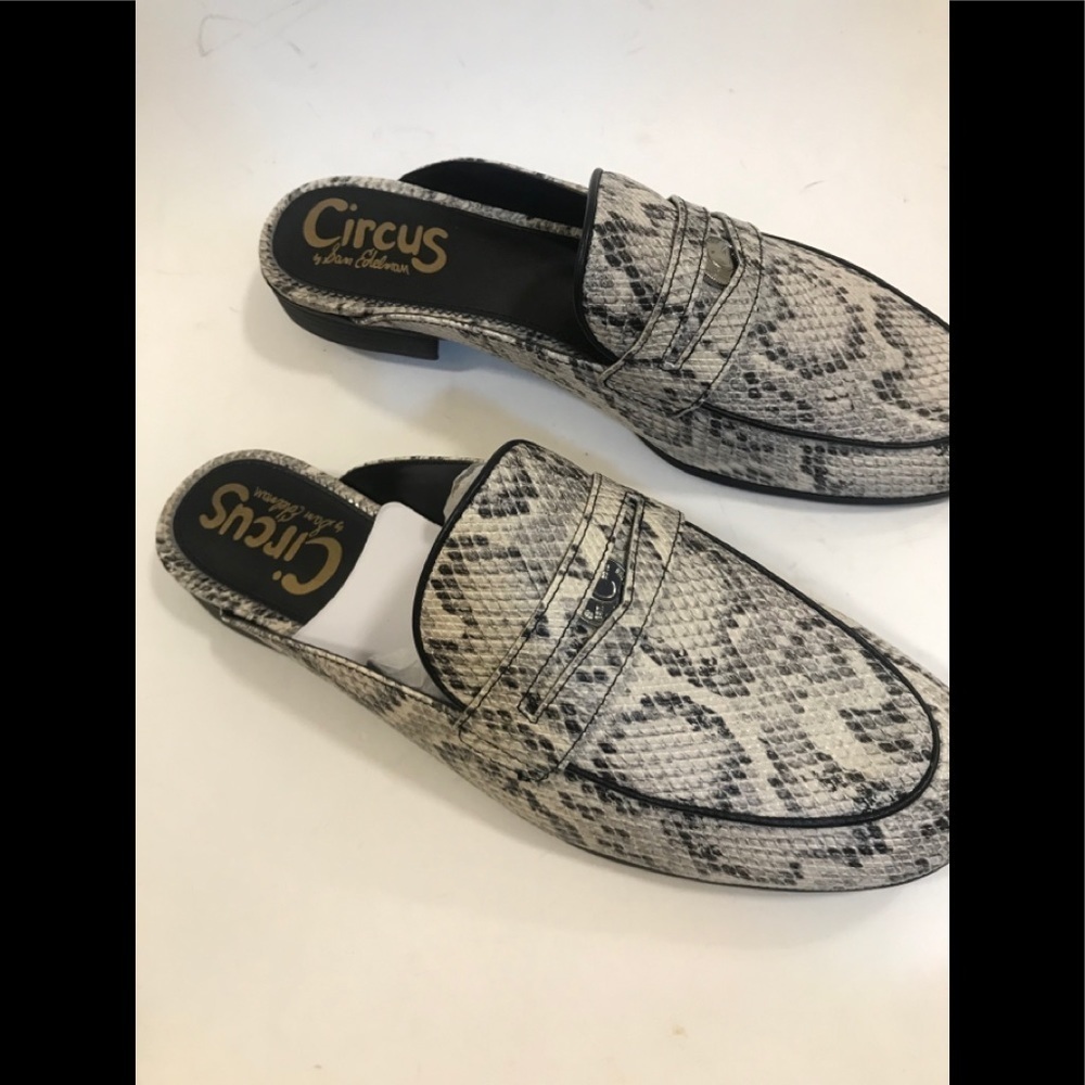 NWOT CIRCUS BY SAM EDELMAN Hal Snake Embossed Mule - Picture 14 of 16